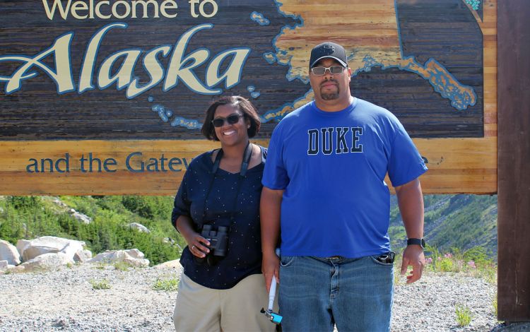 Mekisha Mebane, left, was able to avoid steep medical expenses because of Duke's employee health plan. Photo courtesy of Mekisha Mebane.