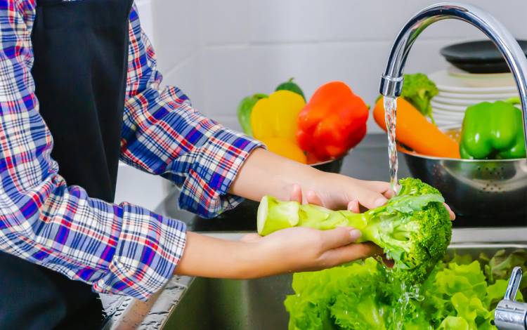 Wash your produce with warm water before eating.