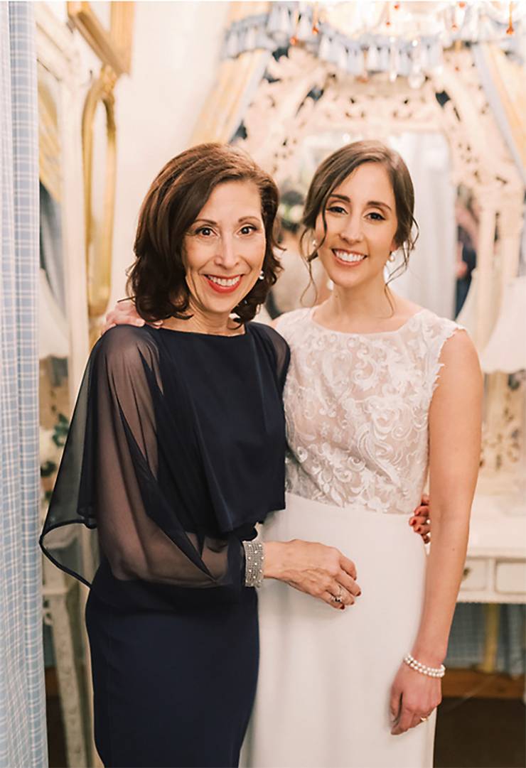 Elizabeth Ross with her daughter, Emily, at her wedding. Photo courtesy of Elizabeth Ross.