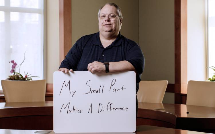 William Falls of the Duke School of Nursing. Photo by Alex Boerner.