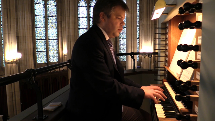 Organ was played during the service