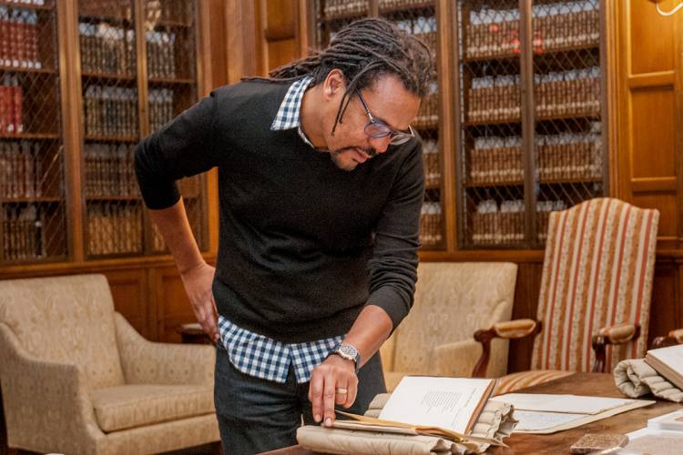 Colson Whitehead explores texts in the Duke libraries