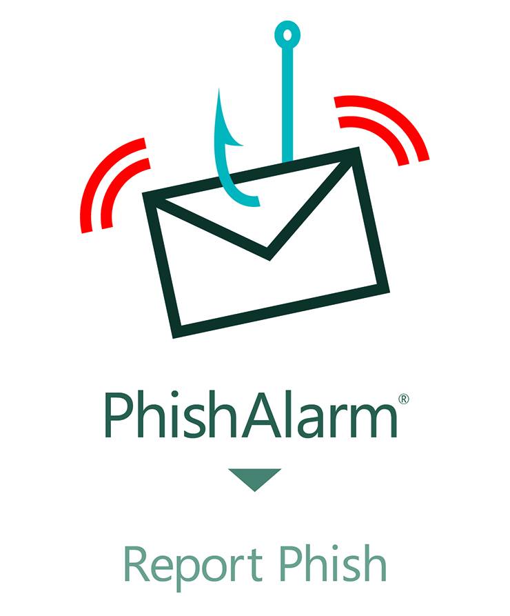 The Report Phish button.