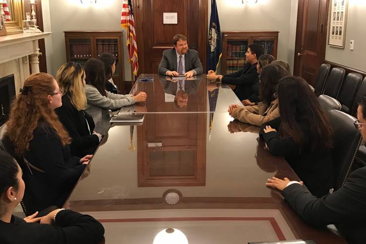 Students also met with staff from Sen. Rand Paul's office.