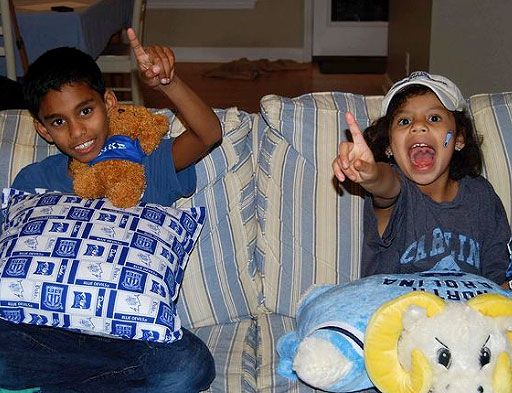 The two blues come together in the kids of the Shimpi family.