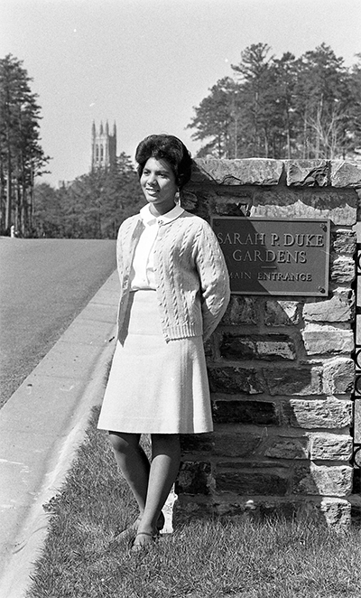 Wilhelmina Reuben-Cooke, after she was elected May Queen at Duke