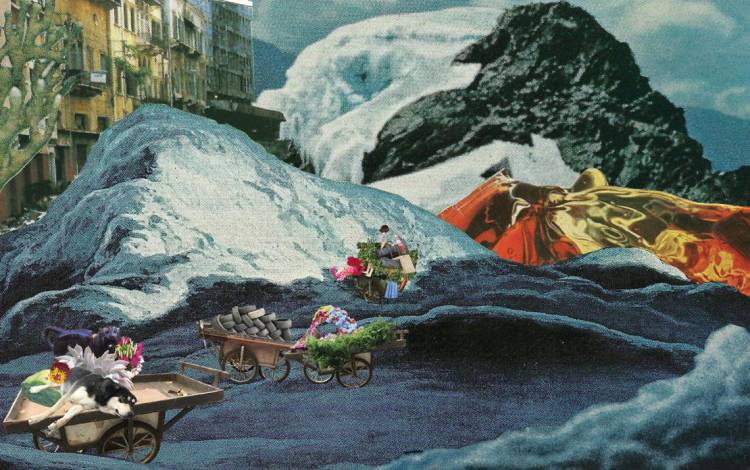 A painting about poverty in Mexico.