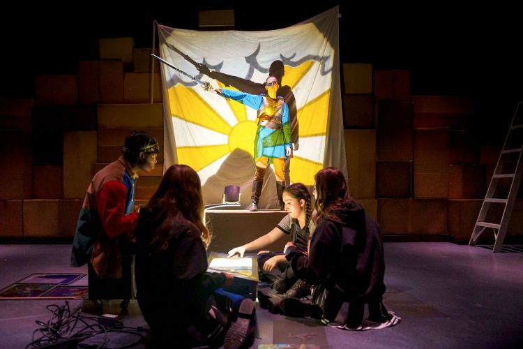 A scene from “She Kills Monsters” Photo by John West/Trinity College 