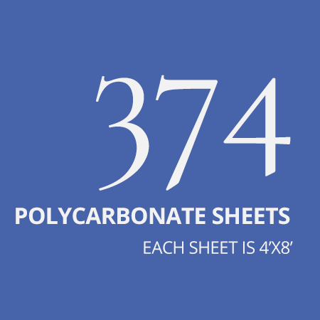 374 polycarbonate sheets