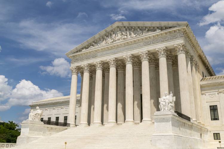 The exterior of the Supreme Court Building. Photo by Julie Schoonmaker.