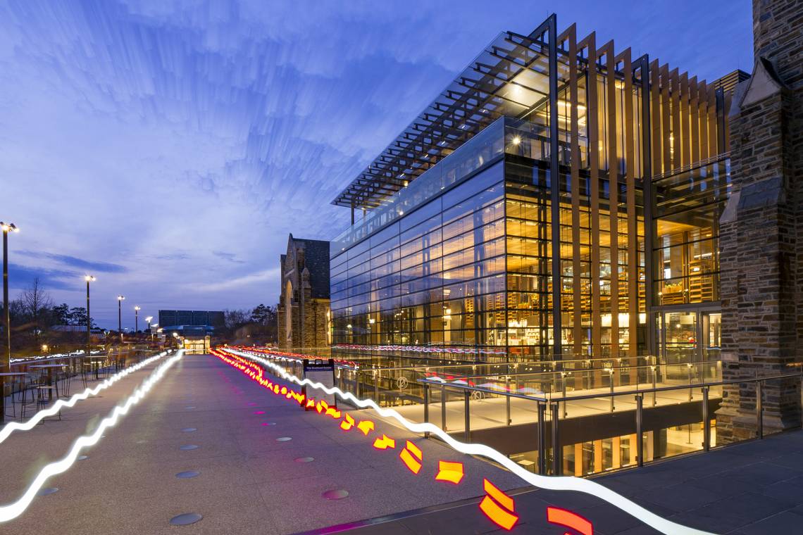 Brodhead Center at Night