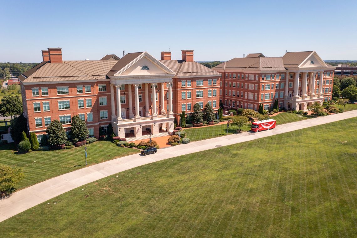 Duke Kannapolis shares the North Carolina Research Center with seven facilities run by University of North Carolina research institutions. Photo by Bill Snead