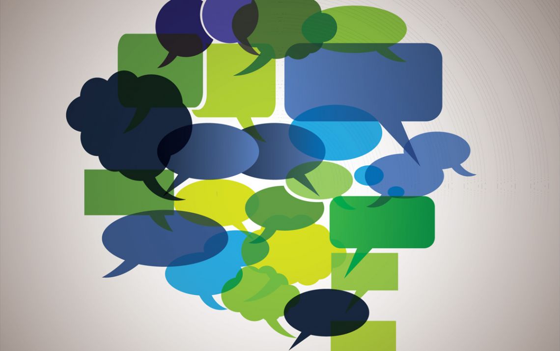 Speech bubbles.