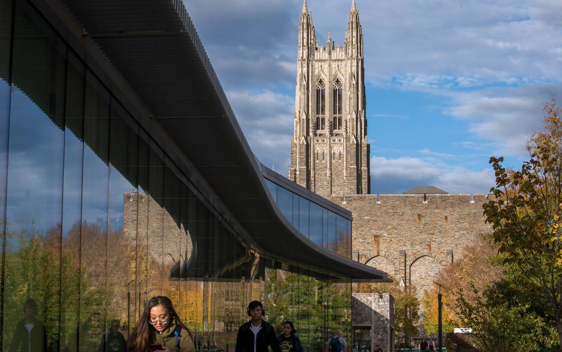 Duke Chapel seen from West Campus.