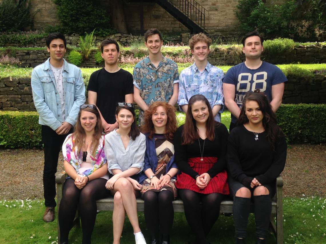 Members of the student-led Castle Theatre Company from England