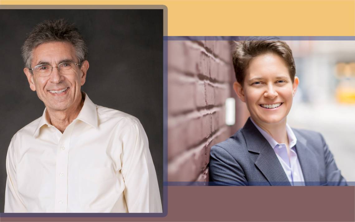 Robert J. Lefkowitz, left, and Dorie Clark share their tips about navigating slow career progress. Submitted photos.