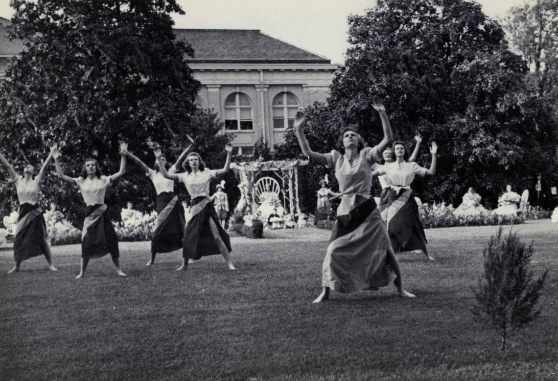 An undated May Day celebration at Duke. Photo courtesy Duke University Archives