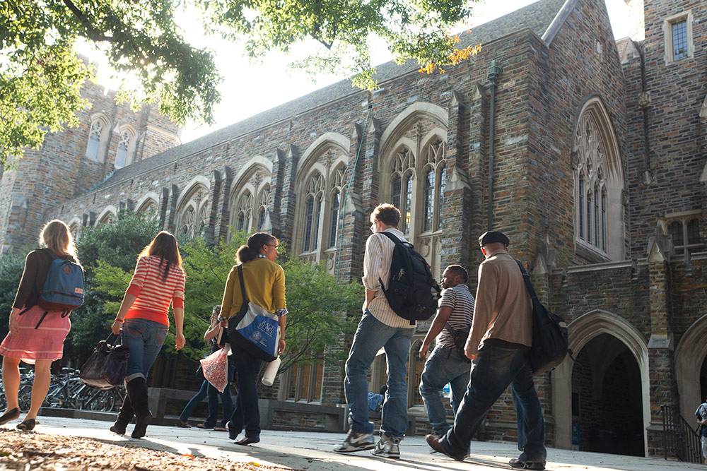 Admissions decisions will go out in late March or early April for the Class of 2021. Photo by Duke Photography