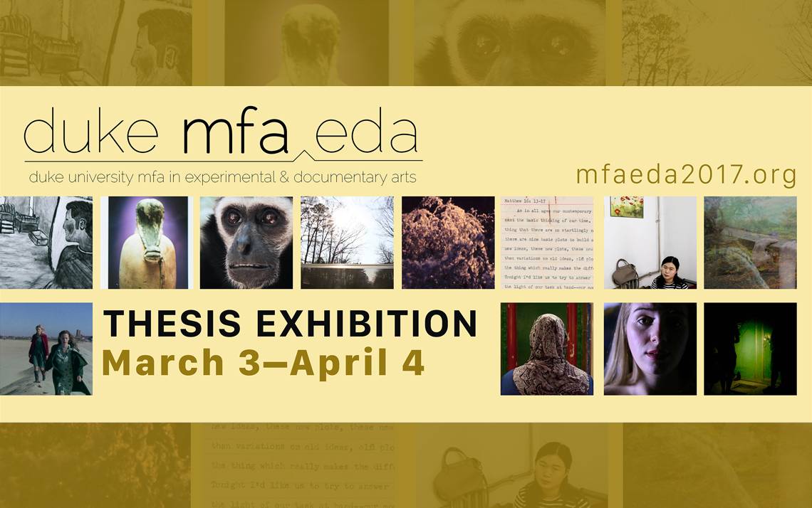 This Friday, the MFA|EDA programs kicks off its thesis shows at the Power Plant Gallery with a reception and screening.
