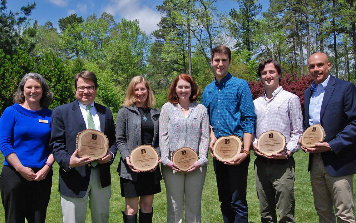 Last year's Sustainability Award winners.