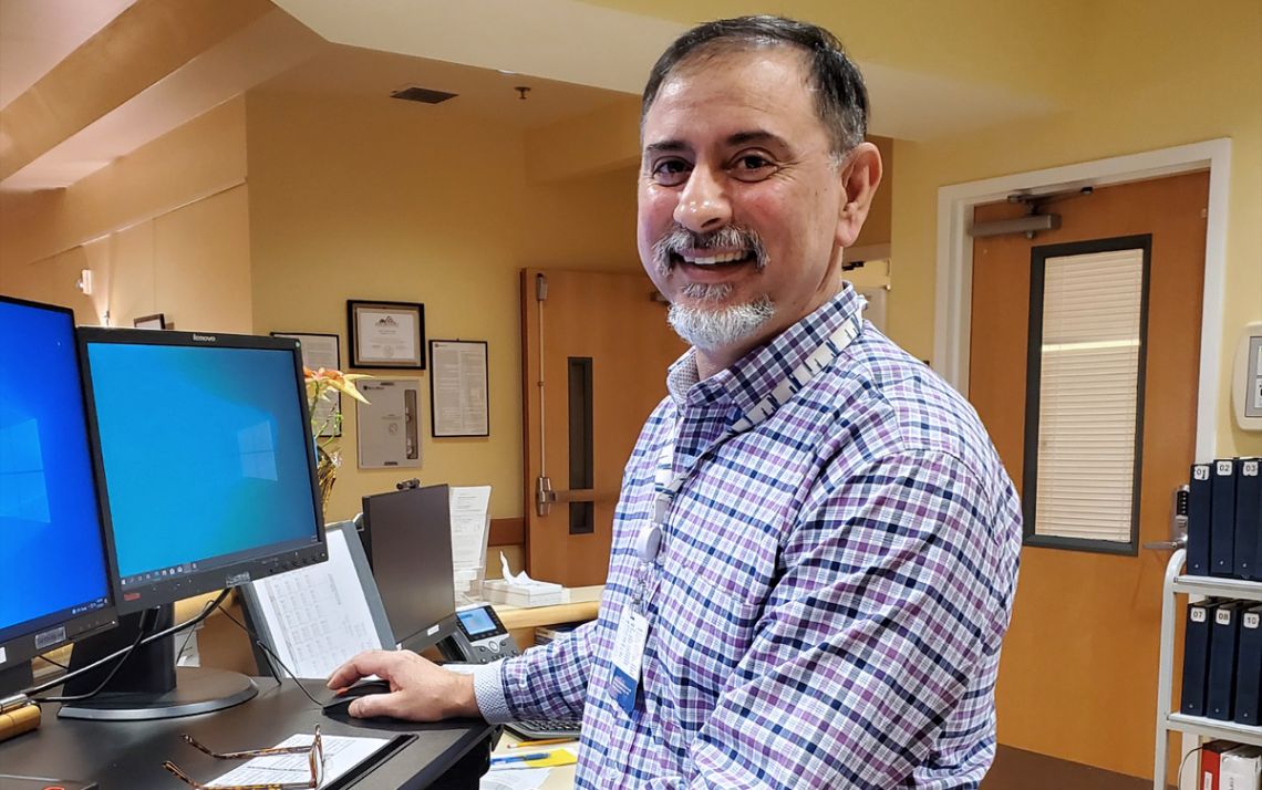Imer Ramadanovic, a health unit coordinator at Duke Homecare and Hospice, is a graduate of the Foundational Skills Program. Photo courtesy of Imer Ramadanovic.