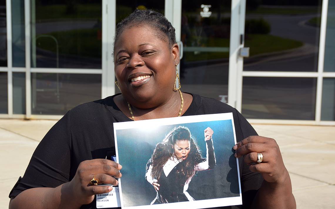 Janet Jackson wished to change her name when she was little. She now enjoys sharing the name with the legendary singer. Photos by Jonathan Black.