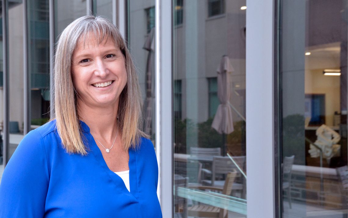 As a student, athlete, coach and staff member, Lindy Norman has built a strong connection to Duke. Photo by Stephen Schramm.
