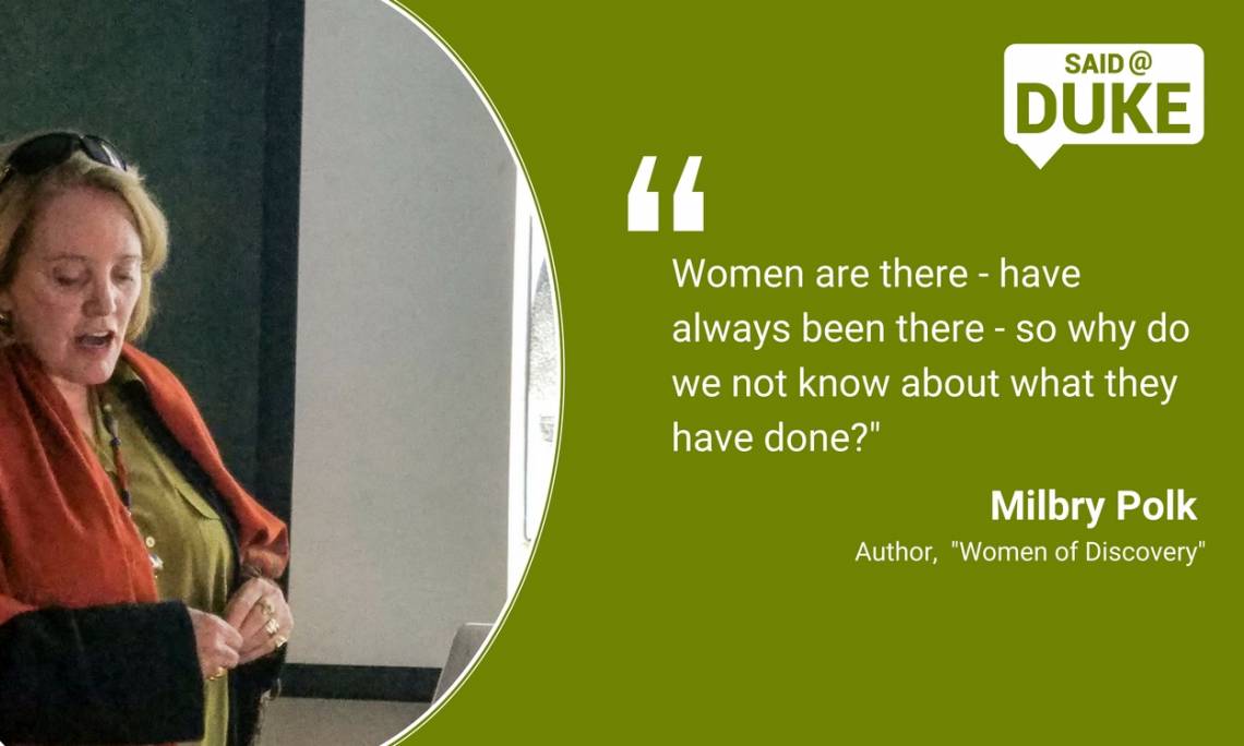 Milbry Polk: What do we not know what women have done