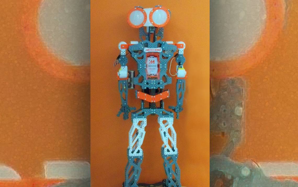 This four-foot tall interactive Meccano robot will be one of the devices on display at the Internet of Things Open House.