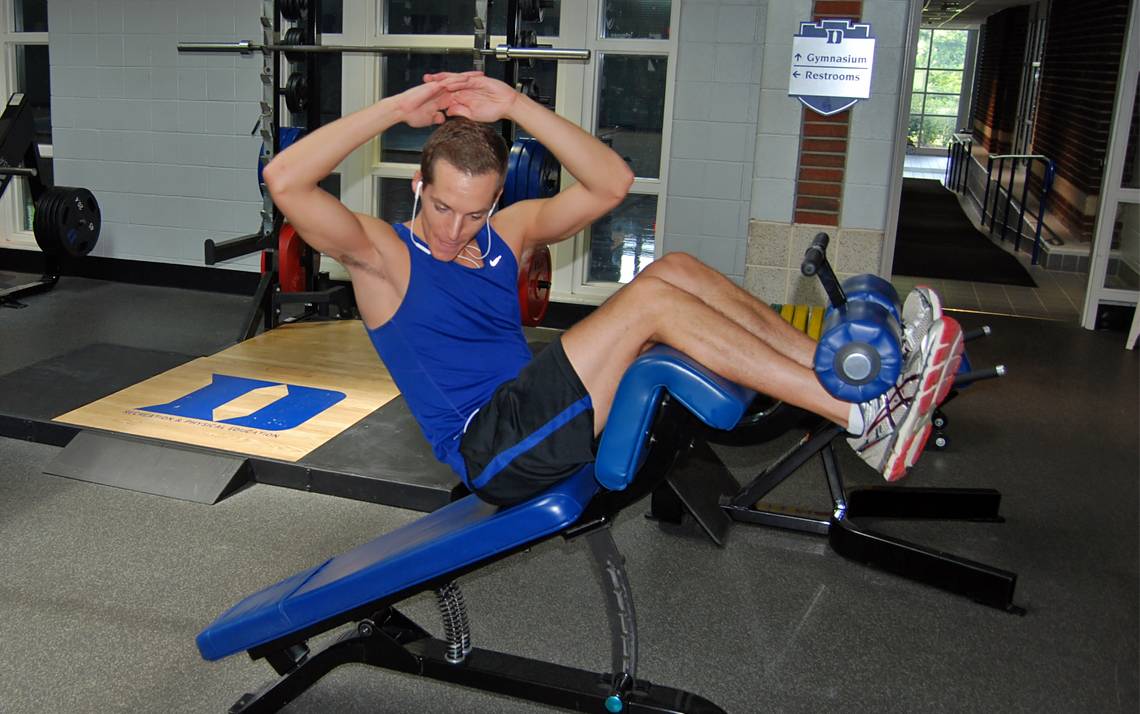 Bryan Roth gets in a midday workout at Brodie Recreation Center.