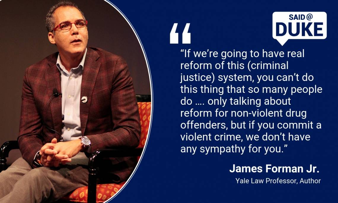 James Forman: If you are going to have real criminal justice reform, you can't do the thing that so many people do.