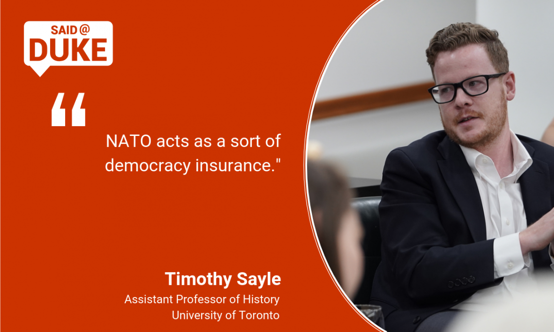 Said@Duke: Timothy Sayle on the Future of NATO