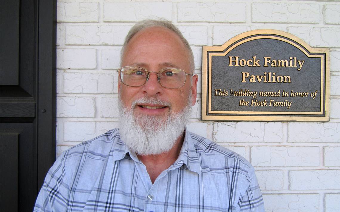 John Legge has volunteered at Duke HomeCare & Hospice since 2007. Photo by Carolyn Colsher.