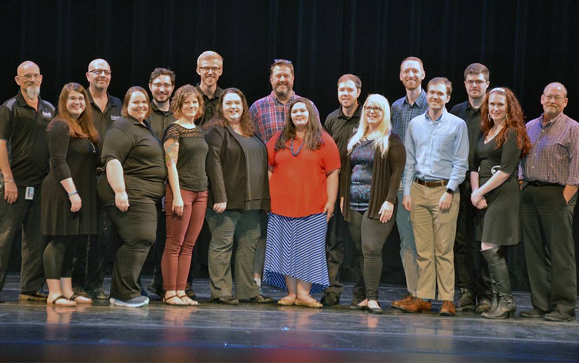 The Theater Operations team works on about 300 campus events a year. Photo by Jonathan Black.