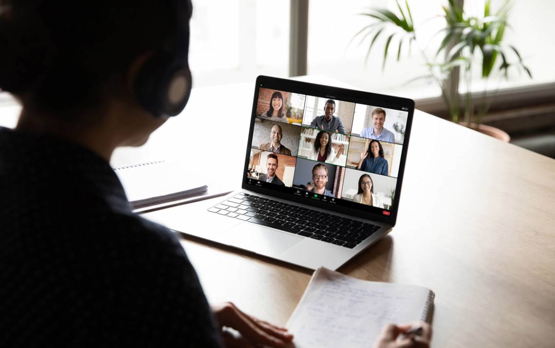 A person using Zoom.