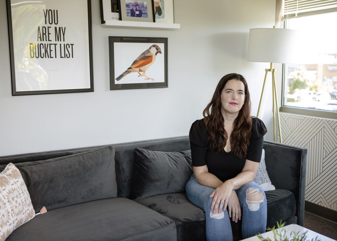 Kate Bowler at home