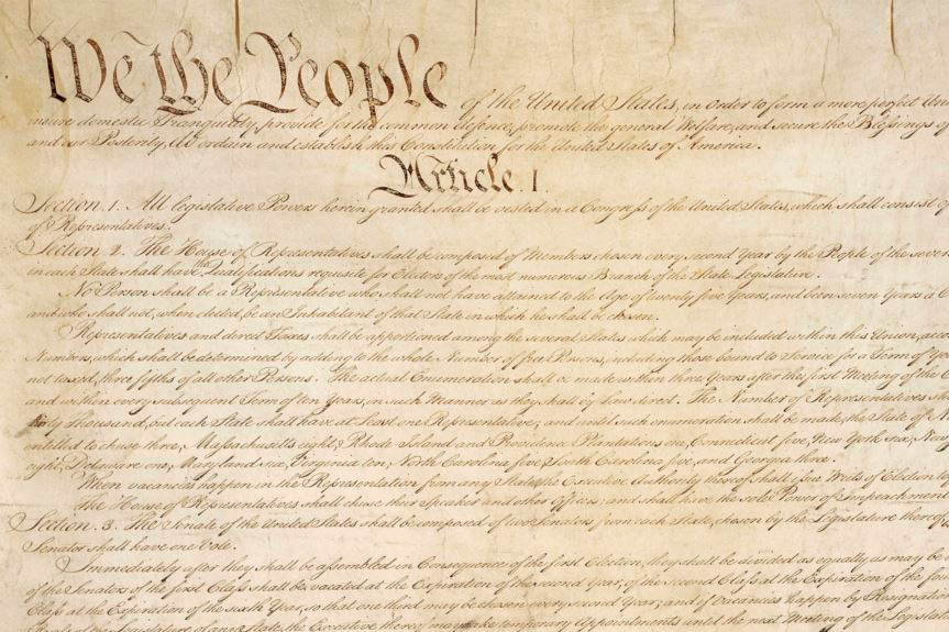 The preamble to the US Constitution