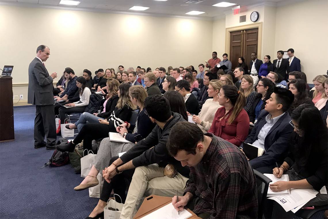 Patrick Duddy reviews the tumultuous situation in Venezuela at a Duke in DC brief for congressional staff and others.