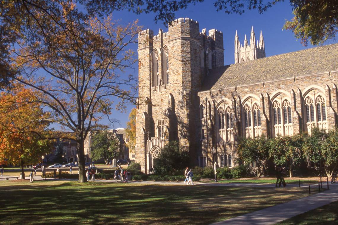 Duke's West Campus in 1999.