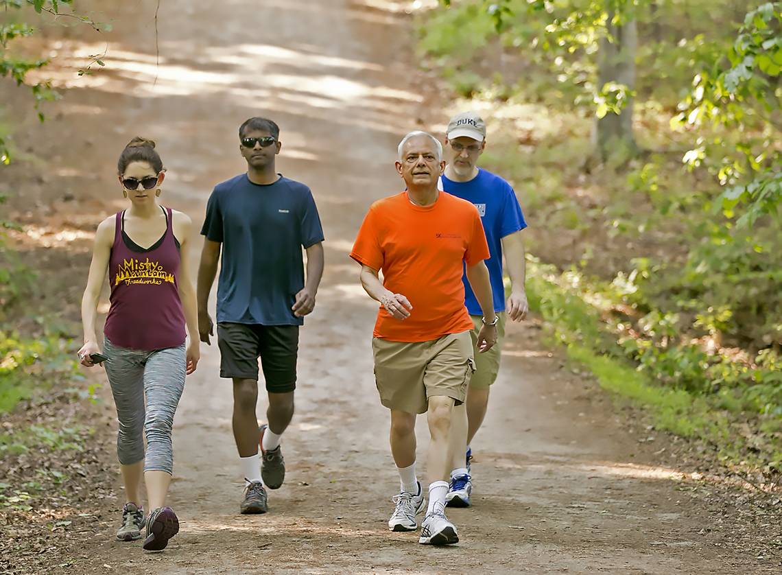 Duke's Run/Walk Club offers a social way to exercise.