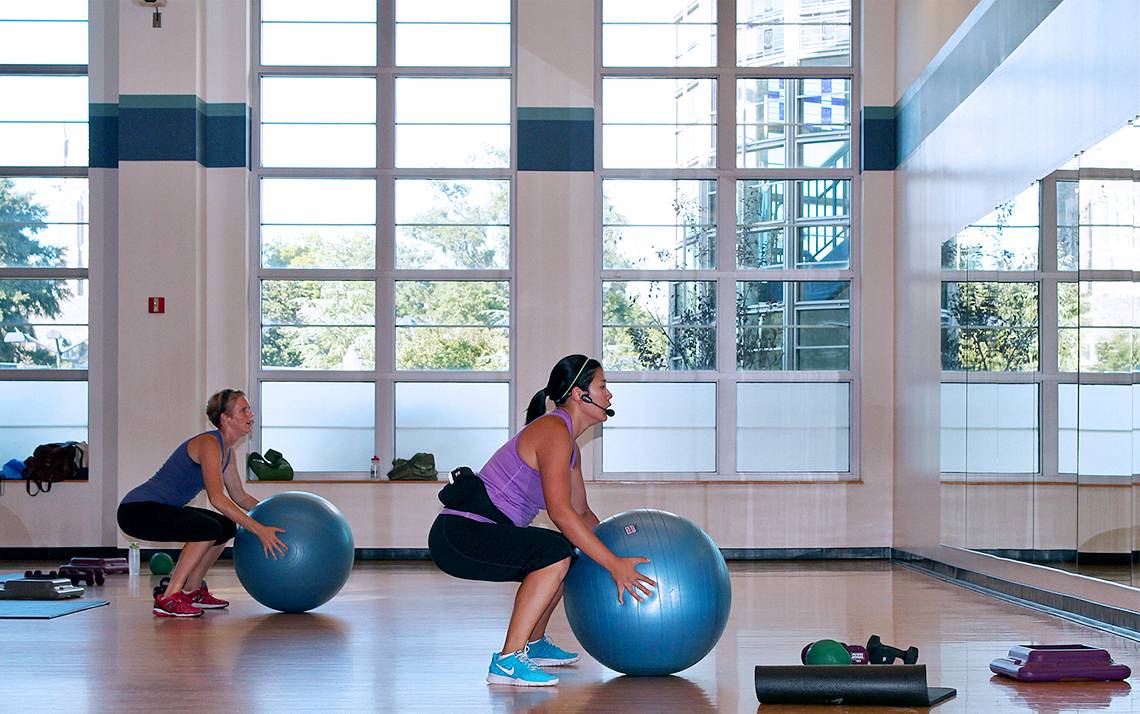 Throughout October, Duke employees can receive passes to try local gyms for free, including Duke's own Wilson Recreation Center, which offers a variety of exercise classes.