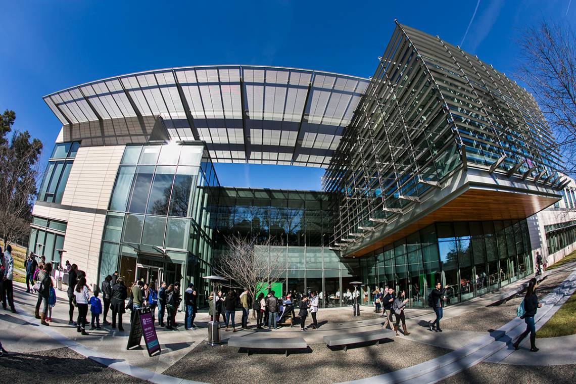 Around 3,000 visitors filled the Rubenstein Arts Center to explore the classrooms and art spaces Saturday. All photos by Chris Hildreth/Duke Photography