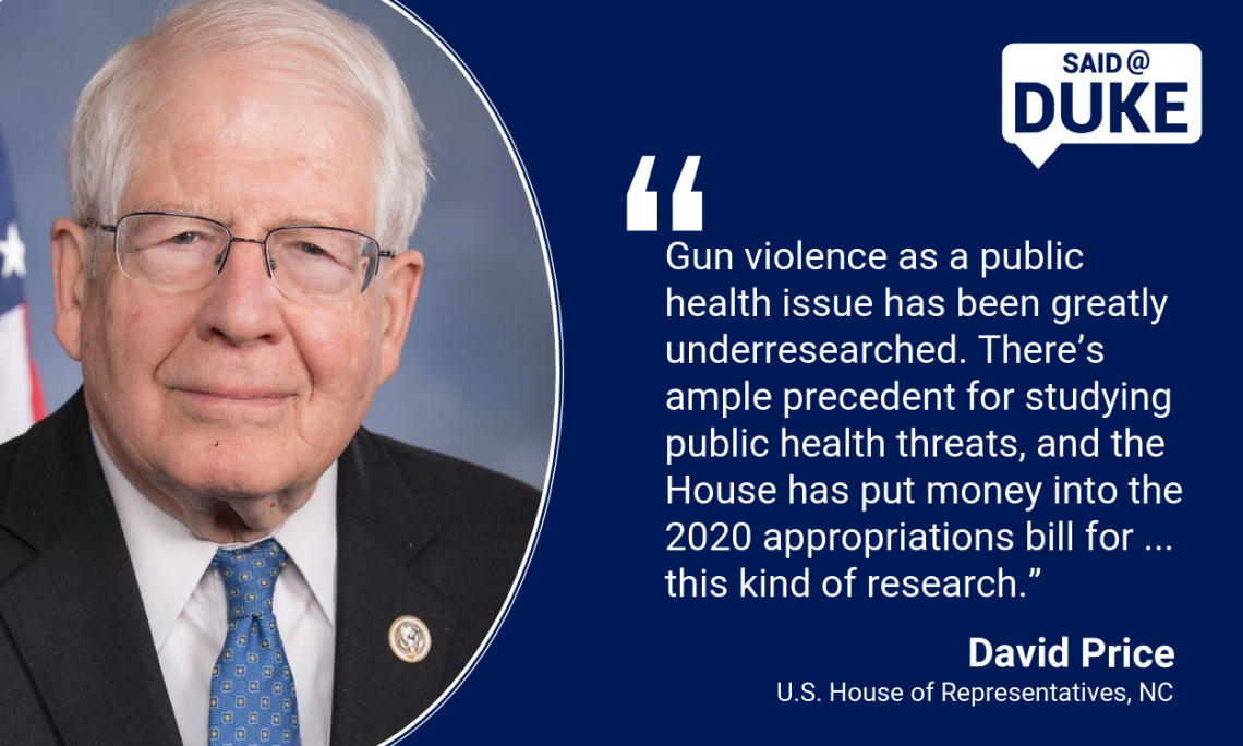 Said@Duke: Rep. David Price on Children's Health