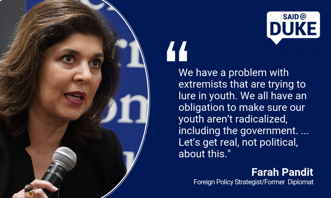 Said@Duke: Farah Pandith on Countering Violent Extremism