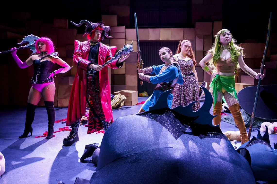A scene from “She Kills Monsters” Photo by John West/Trinity College