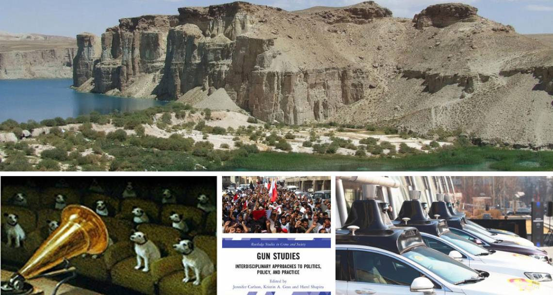 Top: Band-e-Amir National Park in Afghanistan. Bottom, from left: Kata Gellen’s