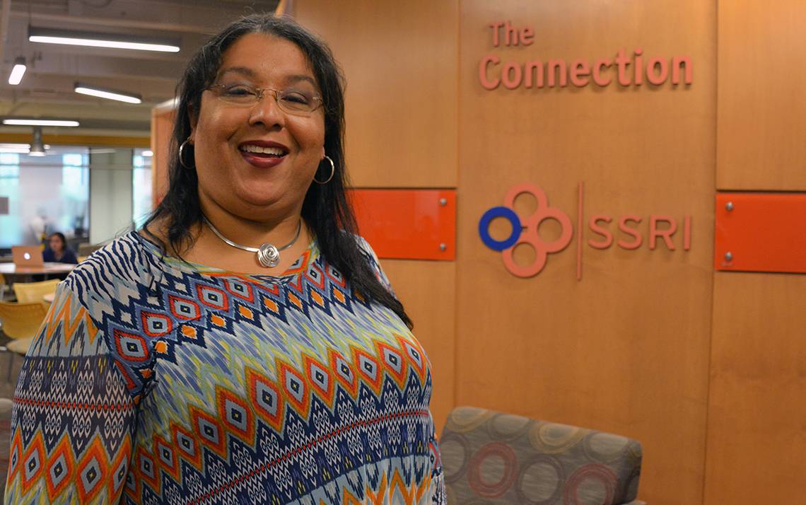 Tanya Exum-Coston has worked at Duke for 20 years and says her previous experience as a teacher helps in her current role with the Social Science Research Institute.