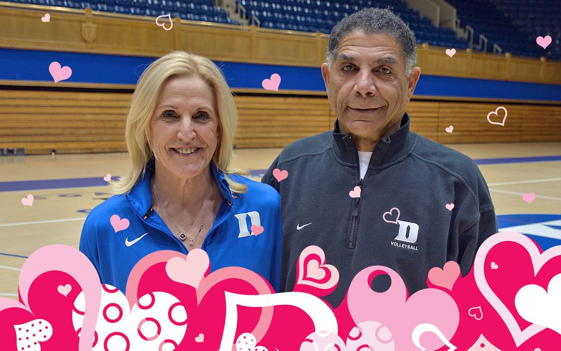 Jolene Nagel, left, and Samuel Carpenter, right, have been at Duke for 21 of their 32-year relationship. Photo by Jonathan Black.