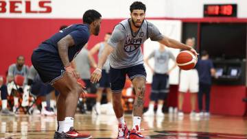 Jayson Tatum, in practice for Team USA