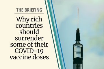 graphic of briefing on global distribution of the covid vaccine